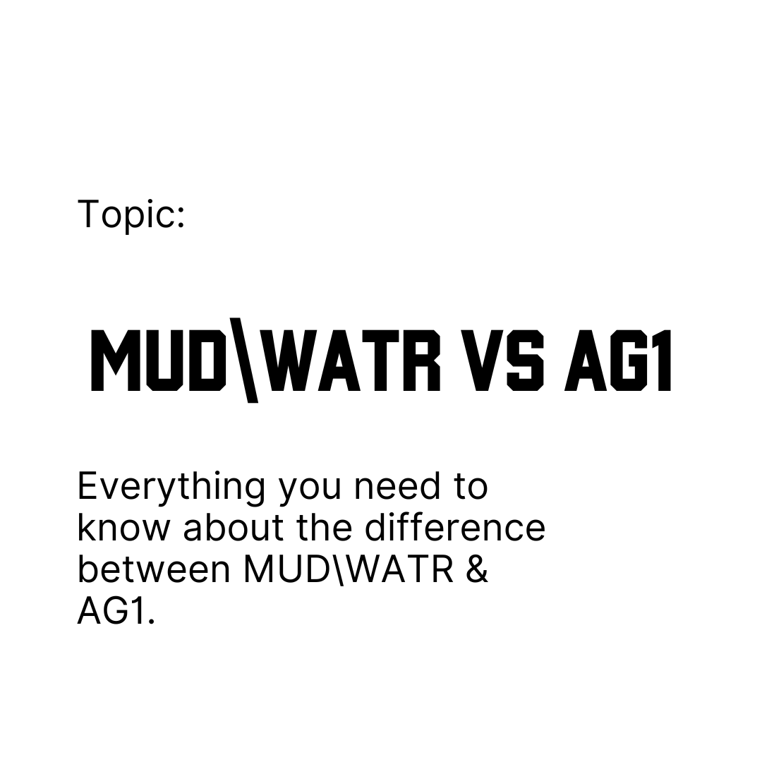 542 Performance Nutrittion | MUD\WATR vs AG1:The Best Daily Supplement ...