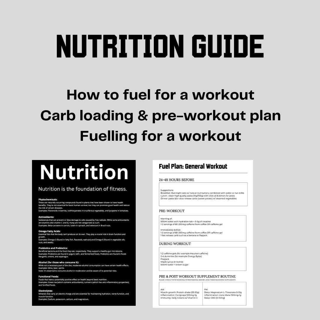10KM Day Training Programme Nutrition Guide